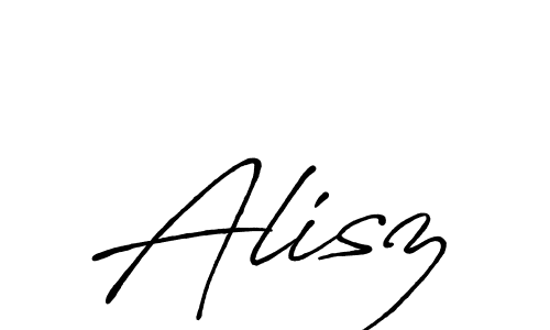 Also You can easily find your signature by using the search form. We will create Alisz name handwritten signature images for you free of cost using Antro_Vectra_Bolder sign style. Alisz signature style 7 images and pictures png