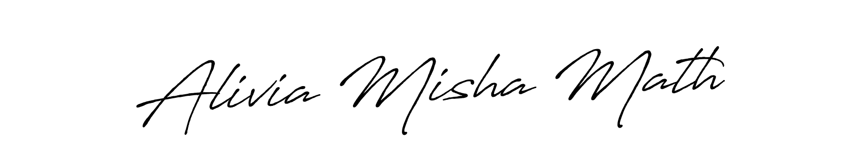 Similarly Antro_Vectra_Bolder is the best handwritten signature design. Signature creator online .You can use it as an online autograph creator for name Alivia Misha Math. Alivia Misha Math signature style 7 images and pictures png