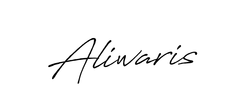 How to make Aliwaris name signature. Use Antro_Vectra_Bolder style for creating short signs online. This is the latest handwritten sign. Aliwaris signature style 7 images and pictures png