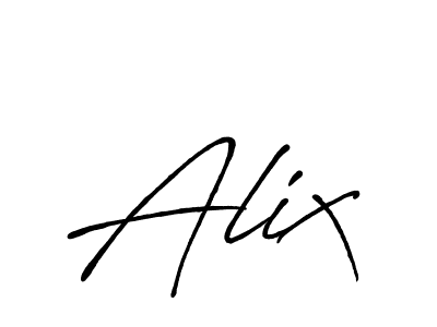 Also we have Alix name is the best signature style. Create professional handwritten signature collection using Antro_Vectra_Bolder autograph style. Alix signature style 7 images and pictures png