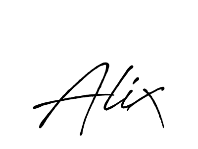 Also we have Alix name is the best signature style. Create professional handwritten signature collection using Antro_Vectra_Bolder autograph style. Alix signature style 7 images and pictures png