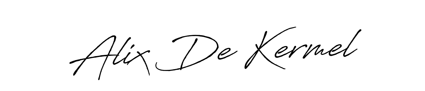 You should practise on your own different ways (Antro_Vectra_Bolder) to write your name (Alix De Kermel) in signature. don't let someone else do it for you. Alix De Kermel signature style 7 images and pictures png