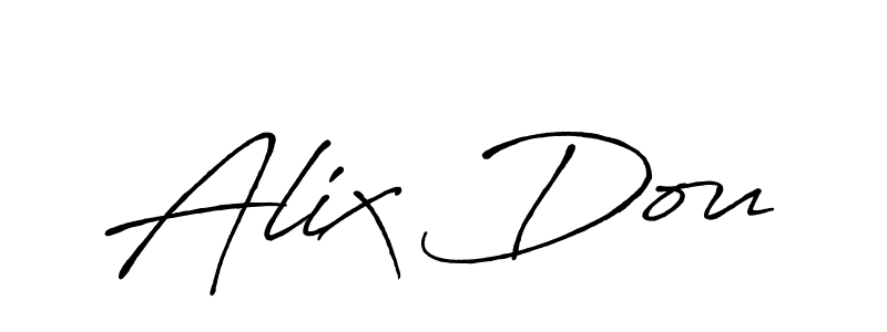 Alix Dou stylish signature style. Best Handwritten Sign (Antro_Vectra_Bolder) for my name. Handwritten Signature Collection Ideas for my name Alix Dou. Alix Dou signature style 7 images and pictures png