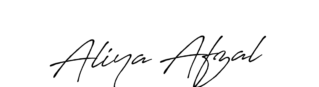 Create a beautiful signature design for name Aliya Afzal. With this signature (Antro_Vectra_Bolder) fonts, you can make a handwritten signature for free. Aliya Afzal signature style 7 images and pictures png