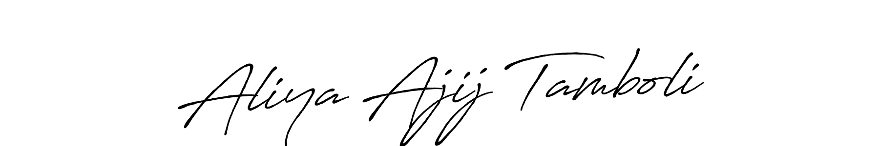 How to make Aliya Ajij Tamboli signature? Antro_Vectra_Bolder is a professional autograph style. Create handwritten signature for Aliya Ajij Tamboli name. Aliya Ajij Tamboli signature style 7 images and pictures png