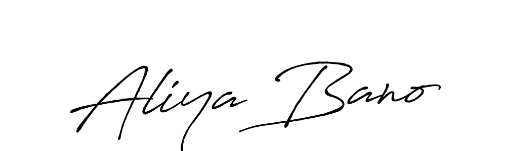 You should practise on your own different ways (Antro_Vectra_Bolder) to write your name (Aliya Bano) in signature. don't let someone else do it for you. Aliya Bano signature style 7 images and pictures png