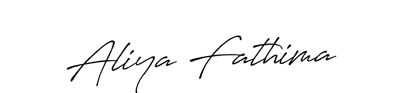 Design your own signature with our free online signature maker. With this signature software, you can create a handwritten (Antro_Vectra_Bolder) signature for name Aliya Fathima. Aliya Fathima signature style 7 images and pictures png