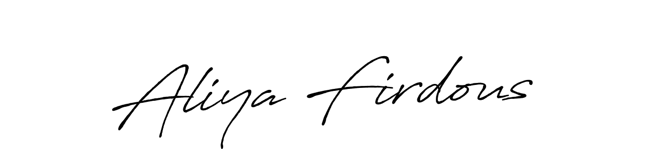Once you've used our free online signature maker to create your best signature Antro_Vectra_Bolder style, it's time to enjoy all of the benefits that Aliya Firdous name signing documents. Aliya Firdous signature style 7 images and pictures png