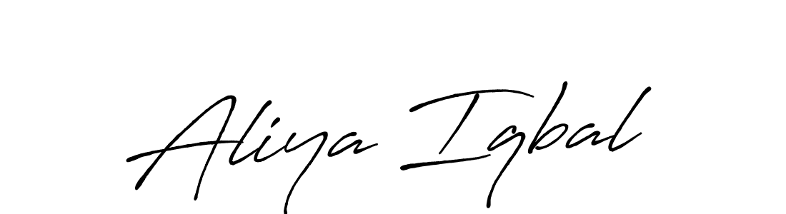 How to make Aliya Iqbal signature? Antro_Vectra_Bolder is a professional autograph style. Create handwritten signature for Aliya Iqbal name. Aliya Iqbal signature style 7 images and pictures png