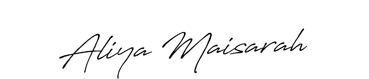 Make a beautiful signature design for name Aliya Maisarah. Use this online signature maker to create a handwritten signature for free. Aliya Maisarah signature style 7 images and pictures png