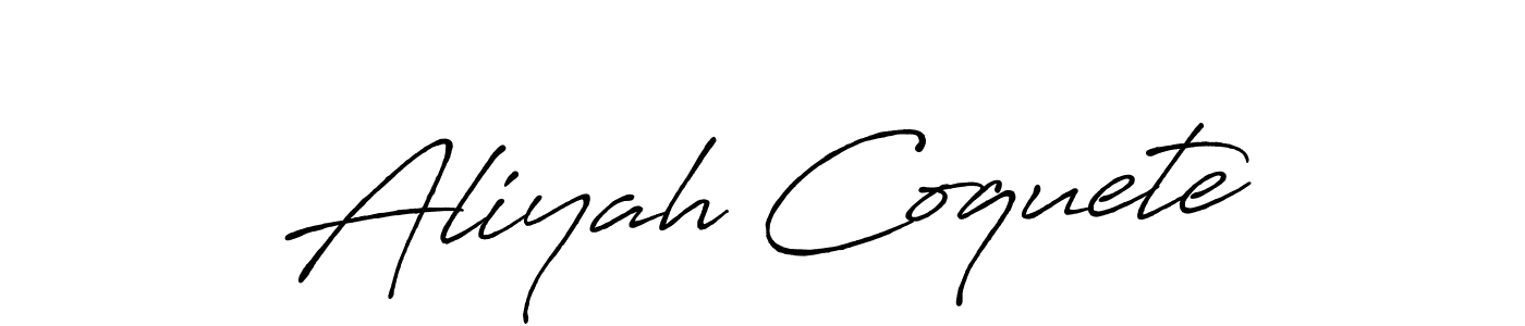 How to make Aliyah Coquete signature? Antro_Vectra_Bolder is a professional autograph style. Create handwritten signature for Aliyah Coquete name. Aliyah Coquete signature style 7 images and pictures png