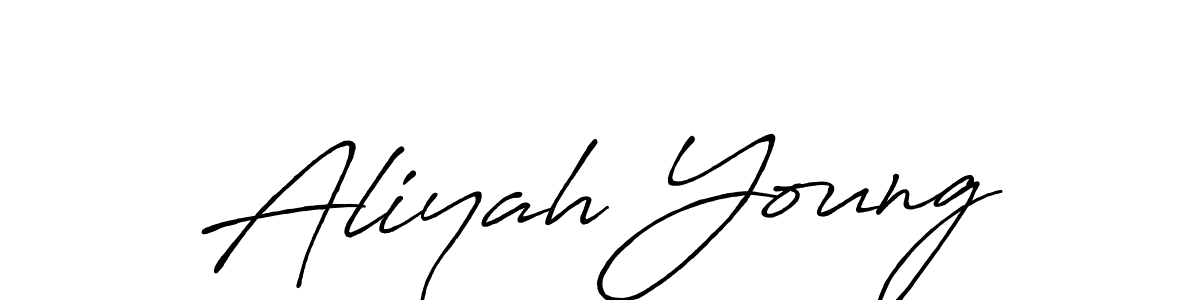 How to make Aliyah Young signature? Antro_Vectra_Bolder is a professional autograph style. Create handwritten signature for Aliyah Young name. Aliyah Young signature style 7 images and pictures png