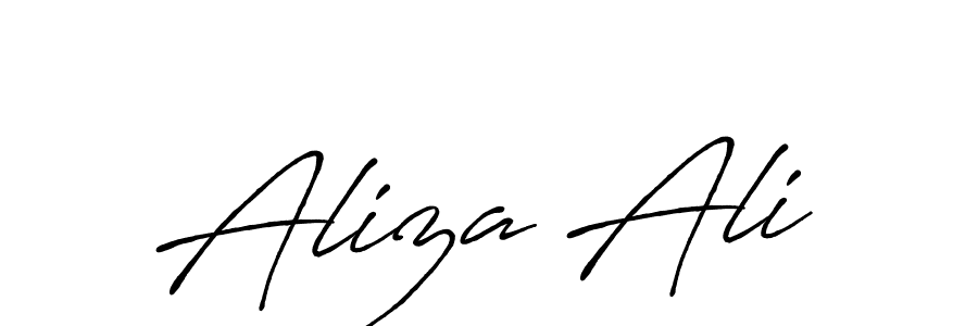 Use a signature maker to create a handwritten signature online. With this signature software, you can design (Antro_Vectra_Bolder) your own signature for name Aliza Ali. Aliza Ali signature style 7 images and pictures png