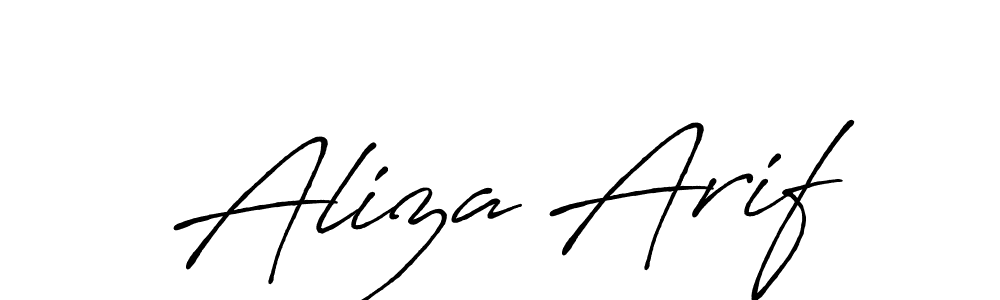 You should practise on your own different ways (Antro_Vectra_Bolder) to write your name (Aliza Arif) in signature. don't let someone else do it for you. Aliza Arif signature style 7 images and pictures png