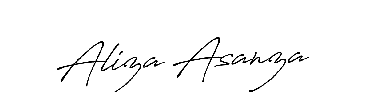 This is the best signature style for the Aliza Asanza name. Also you like these signature font (Antro_Vectra_Bolder). Mix name signature. Aliza Asanza signature style 7 images and pictures png