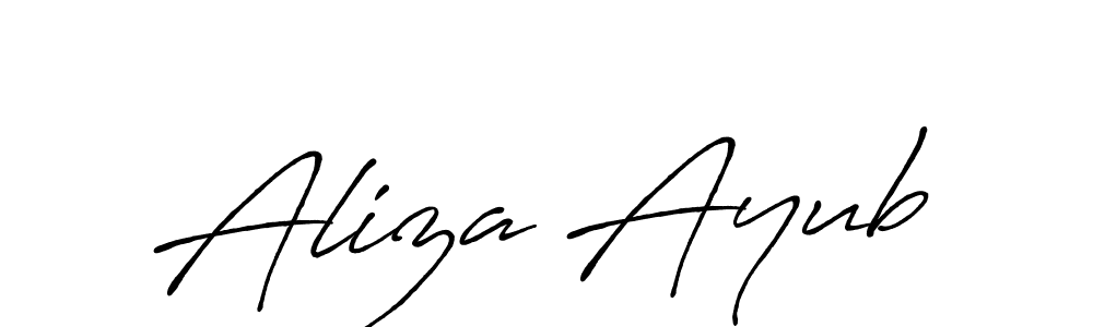 You should practise on your own different ways (Antro_Vectra_Bolder) to write your name (Aliza Ayub) in signature. don't let someone else do it for you. Aliza Ayub signature style 7 images and pictures png