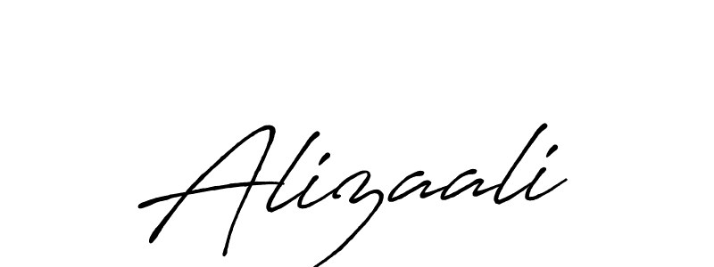 How to make Alizaali signature? Antro_Vectra_Bolder is a professional autograph style. Create handwritten signature for Alizaali name. Alizaali signature style 7 images and pictures png