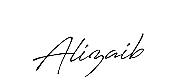 Make a beautiful signature design for name Alizaib. With this signature (Antro_Vectra_Bolder) style, you can create a handwritten signature for free. Alizaib signature style 7 images and pictures png