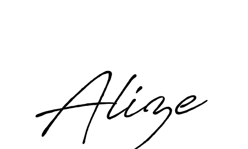 You should practise on your own different ways (Antro_Vectra_Bolder) to write your name (Alize) in signature. don't let someone else do it for you. Alize signature style 7 images and pictures png