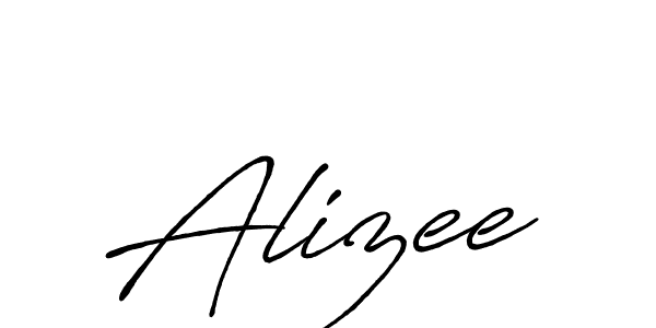 How to make Alizee signature? Antro_Vectra_Bolder is a professional autograph style. Create handwritten signature for Alizee name. Alizee signature style 7 images and pictures png