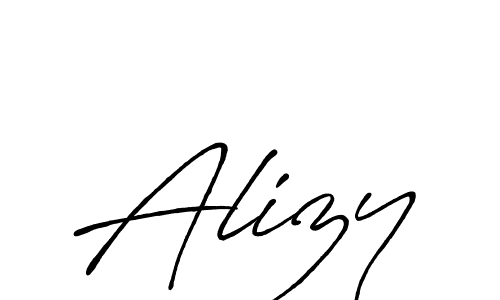 Create a beautiful signature design for name Alizy. With this signature (Antro_Vectra_Bolder) fonts, you can make a handwritten signature for free. Alizy signature style 7 images and pictures png