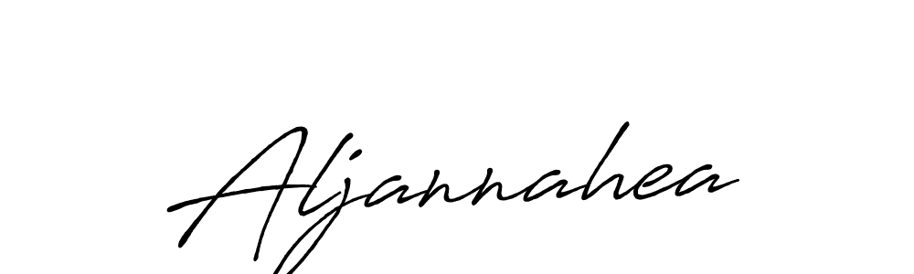 How to make Aljannahea signature? Antro_Vectra_Bolder is a professional autograph style. Create handwritten signature for Aljannahea name. Aljannahea signature style 7 images and pictures png