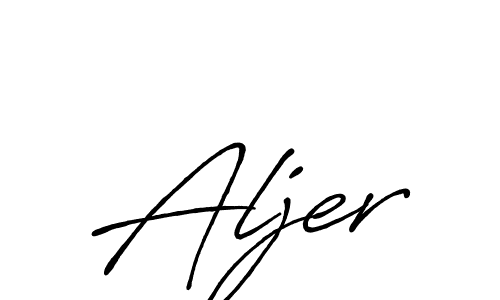 You should practise on your own different ways (Antro_Vectra_Bolder) to write your name (Aljer) in signature. don't let someone else do it for you. Aljer signature style 7 images and pictures png