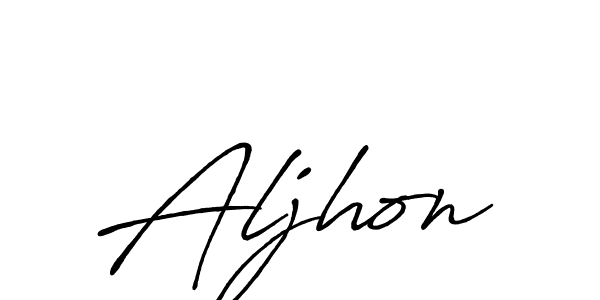 Use a signature maker to create a handwritten signature online. With this signature software, you can design (Antro_Vectra_Bolder) your own signature for name Aljhon. Aljhon signature style 7 images and pictures png