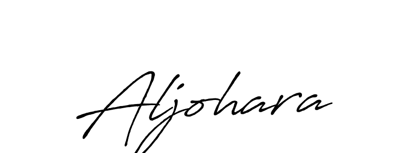 Aljohara stylish signature style. Best Handwritten Sign (Antro_Vectra_Bolder) for my name. Handwritten Signature Collection Ideas for my name Aljohara. Aljohara signature style 7 images and pictures png