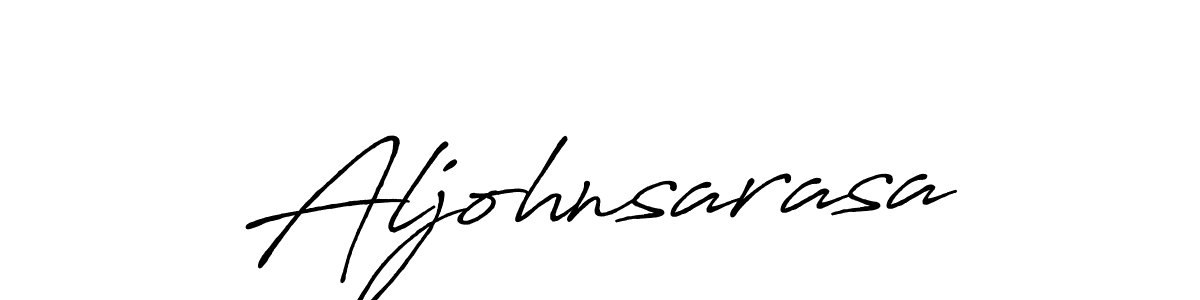 The best way (Antro_Vectra_Bolder) to make a short signature is to pick only two or three words in your name. The name Aljohnsarasa include a total of six letters. For converting this name. Aljohnsarasa signature style 7 images and pictures png