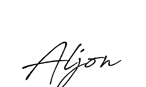 How to make Aljon signature? Antro_Vectra_Bolder is a professional autograph style. Create handwritten signature for Aljon name. Aljon signature style 7 images and pictures png