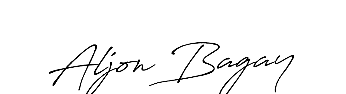 Design your own signature with our free online signature maker. With this signature software, you can create a handwritten (Antro_Vectra_Bolder) signature for name Aljon Bagay. Aljon Bagay signature style 7 images and pictures png