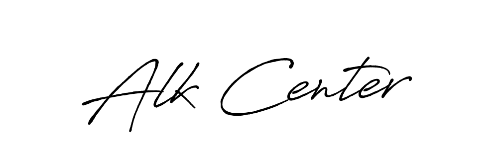 Make a beautiful signature design for name Alk Center. With this signature (Antro_Vectra_Bolder) style, you can create a handwritten signature for free. Alk Center signature style 7 images and pictures png