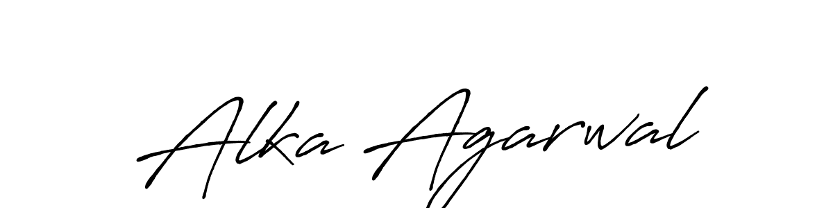 Design your own signature with our free online signature maker. With this signature software, you can create a handwritten (Antro_Vectra_Bolder) signature for name Alka Agarwal. Alka Agarwal signature style 7 images and pictures png