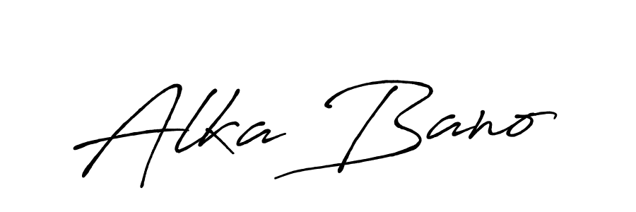 Similarly Antro_Vectra_Bolder is the best handwritten signature design. Signature creator online .You can use it as an online autograph creator for name Alka Bano. Alka Bano signature style 7 images and pictures png