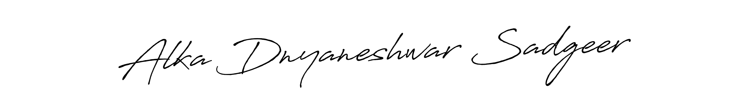 You can use this online signature creator to create a handwritten signature for the name Alka Dnyaneshwar Sadgeer. This is the best online autograph maker. Alka Dnyaneshwar Sadgeer signature style 7 images and pictures png