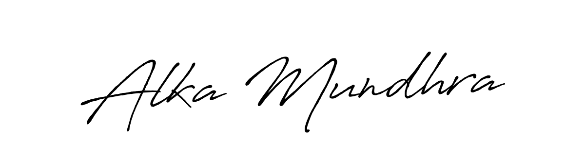 You should practise on your own different ways (Antro_Vectra_Bolder) to write your name (Alka Mundhra) in signature. don't let someone else do it for you. Alka Mundhra signature style 7 images and pictures png