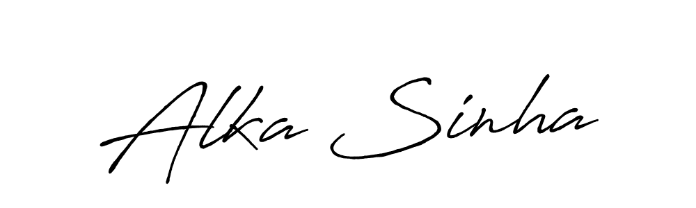 Make a beautiful signature design for name Alka Sinha. Use this online signature maker to create a handwritten signature for free. Alka Sinha signature style 7 images and pictures png