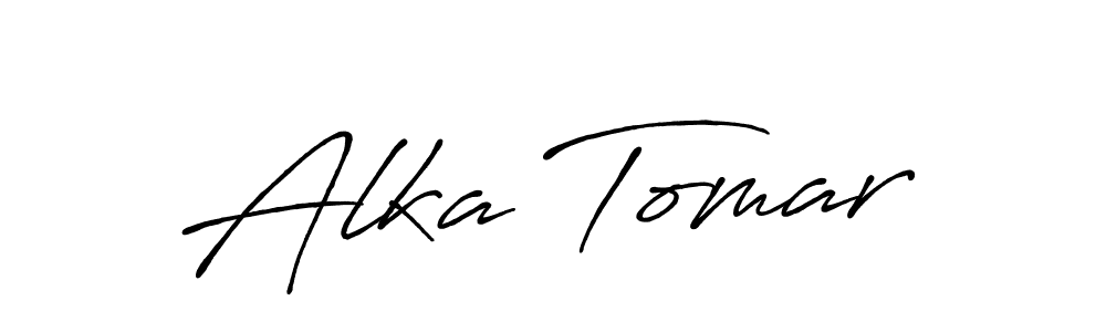 It looks lik you need a new signature style for name Alka Tomar. Design unique handwritten (Antro_Vectra_Bolder) signature with our free signature maker in just a few clicks. Alka Tomar signature style 7 images and pictures png