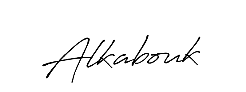Alkabouk stylish signature style. Best Handwritten Sign (Antro_Vectra_Bolder) for my name. Handwritten Signature Collection Ideas for my name Alkabouk. Alkabouk signature style 7 images and pictures png