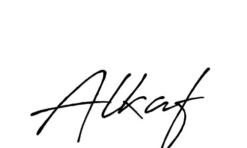 Design your own signature with our free online signature maker. With this signature software, you can create a handwritten (Antro_Vectra_Bolder) signature for name Alkaf. Alkaf signature style 7 images and pictures png