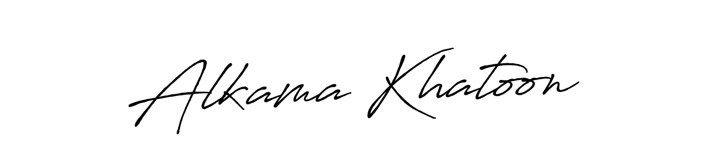 How to make Alkama Khatoon signature? Antro_Vectra_Bolder is a professional autograph style. Create handwritten signature for Alkama Khatoon name. Alkama Khatoon signature style 7 images and pictures png