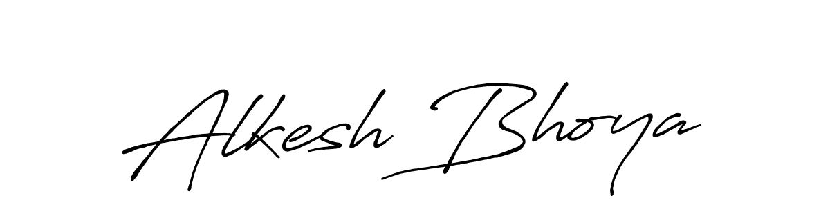 Use a signature maker to create a handwritten signature online. With this signature software, you can design (Antro_Vectra_Bolder) your own signature for name Alkesh Bhoya. Alkesh Bhoya signature style 7 images and pictures png