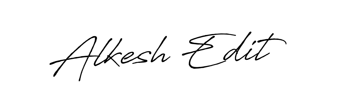 Use a signature maker to create a handwritten signature online. With this signature software, you can design (Antro_Vectra_Bolder) your own signature for name Alkesh Edit. Alkesh Edit signature style 7 images and pictures png