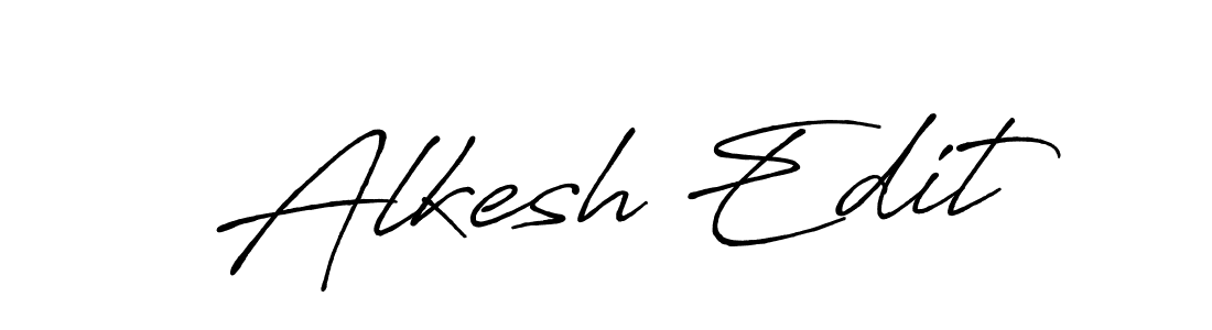 Use a signature maker to create a handwritten signature online. With this signature software, you can design (Antro_Vectra_Bolder) your own signature for name Alkesh Edit. Alkesh Edit signature style 7 images and pictures png