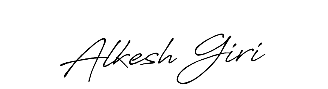 Create a beautiful signature design for name Alkesh Giri. With this signature (Antro_Vectra_Bolder) fonts, you can make a handwritten signature for free. Alkesh Giri signature style 7 images and pictures png