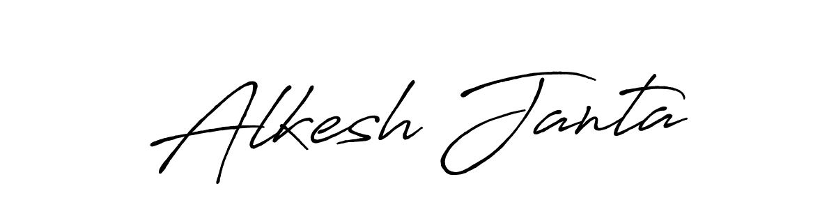 How to make Alkesh Janta signature? Antro_Vectra_Bolder is a professional autograph style. Create handwritten signature for Alkesh Janta name. Alkesh Janta signature style 7 images and pictures png