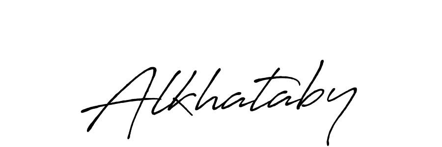 Alkhataby stylish signature style. Best Handwritten Sign (Antro_Vectra_Bolder) for my name. Handwritten Signature Collection Ideas for my name Alkhataby. Alkhataby signature style 7 images and pictures png