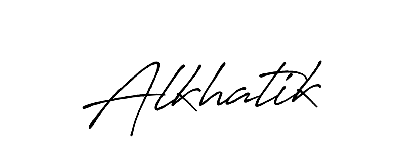 Once you've used our free online signature maker to create your best signature Antro_Vectra_Bolder style, it's time to enjoy all of the benefits that Alkhatik name signing documents. Alkhatik signature style 7 images and pictures png