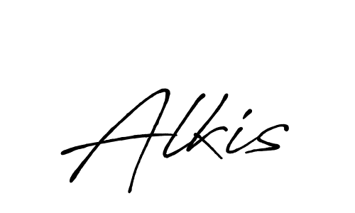 Alkis stylish signature style. Best Handwritten Sign (Antro_Vectra_Bolder) for my name. Handwritten Signature Collection Ideas for my name Alkis. Alkis signature style 7 images and pictures png